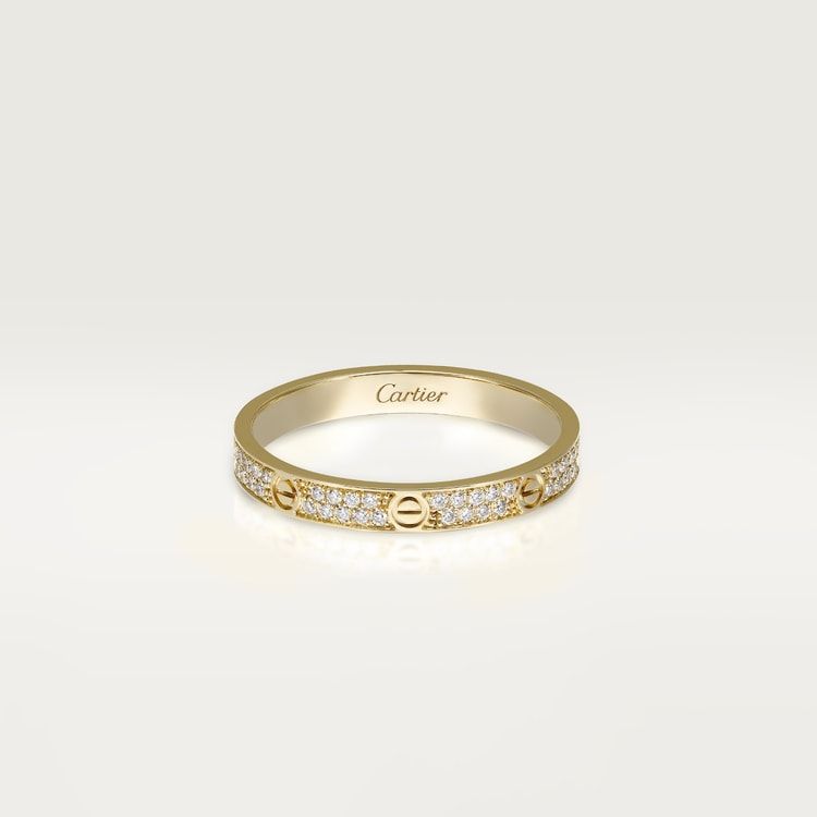 Cartier love ring small, diamond