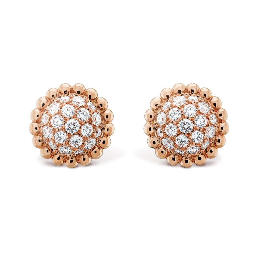 VCA Perlée diamonds earrings