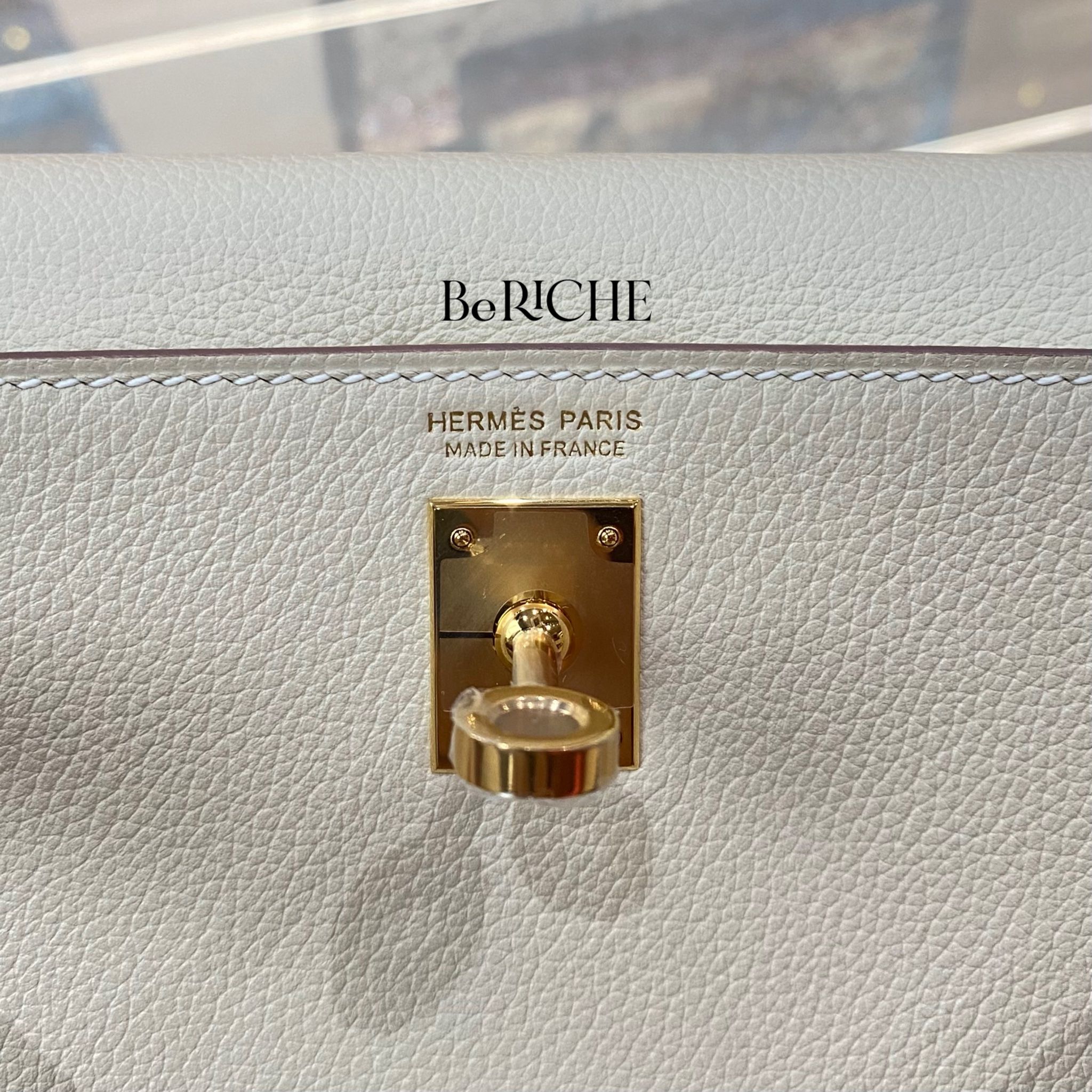 Kelly Danse Bag Evercolor Leather Craie GHW