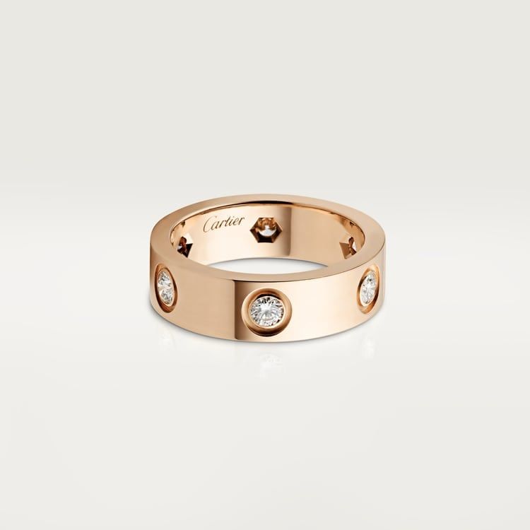 Cartier love ring, 6 diamond