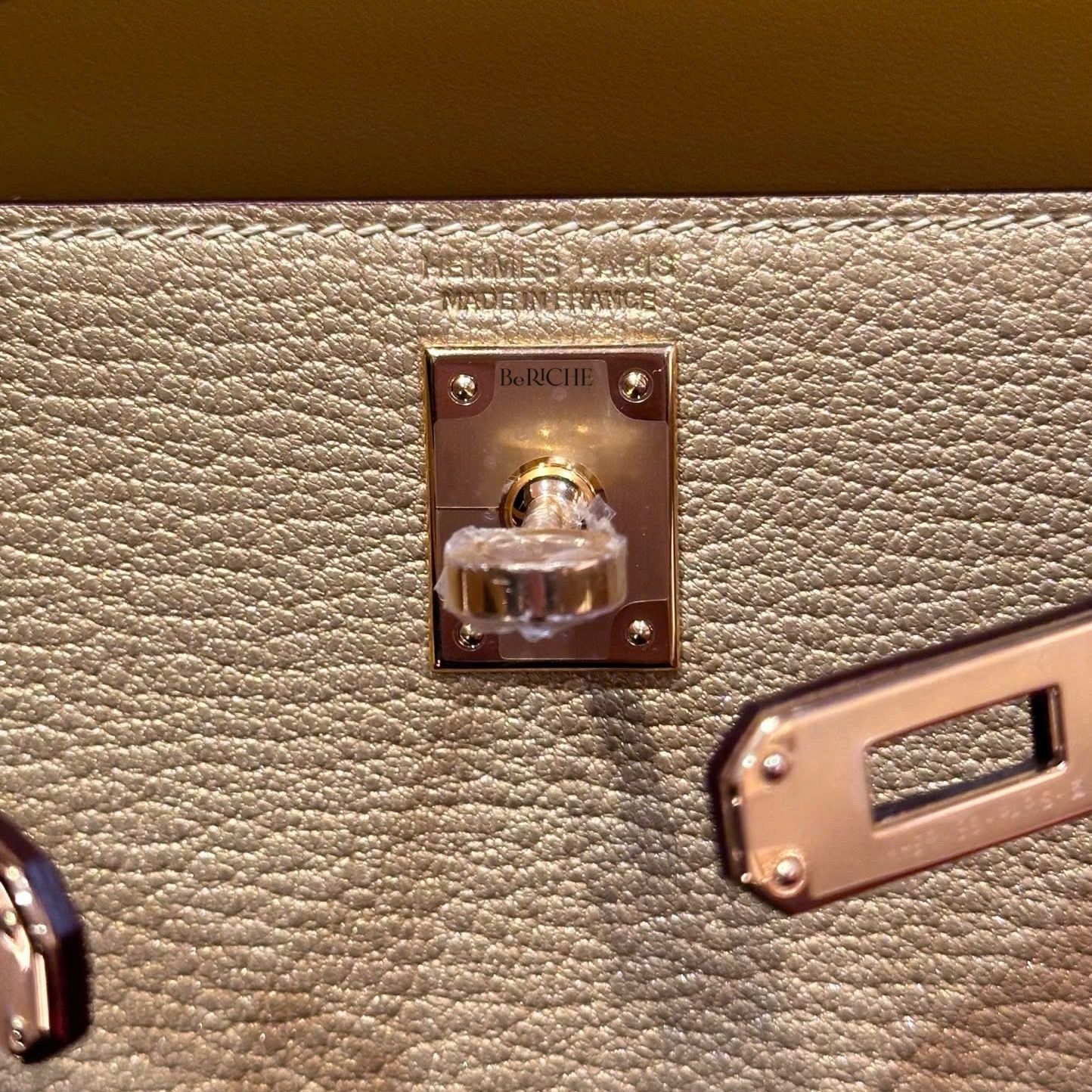 Kelly Mini K20 Metallic Gold Chevre Myzore GHW