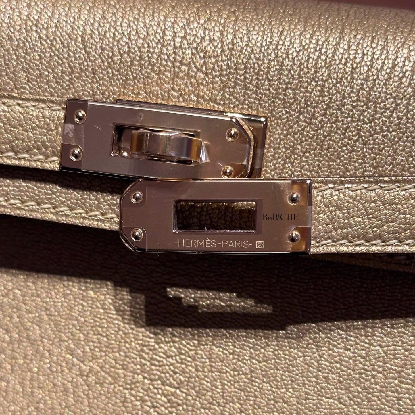 Kelly Mini K20 Metallic Gold Chevre Myzore GHW