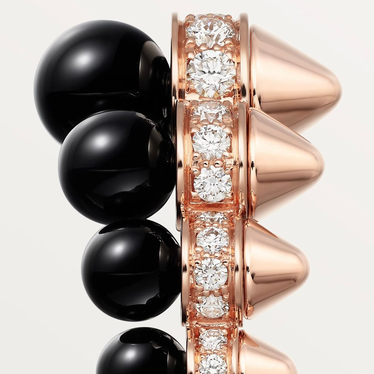 CLASH DE CARTIER RING, ONYX, EXTRA-LARGE MODEL, DIAMONDS