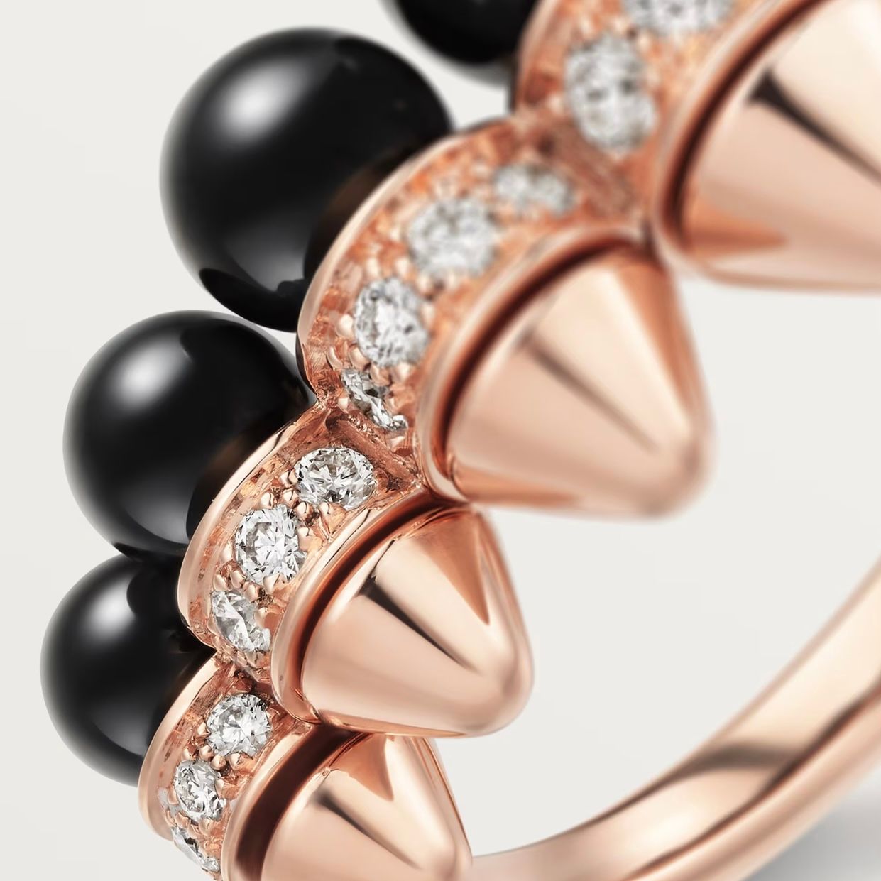 CLASH DE CARTIER RING, ONYX, EXTRA-LARGE MODEL, DIAMONDS