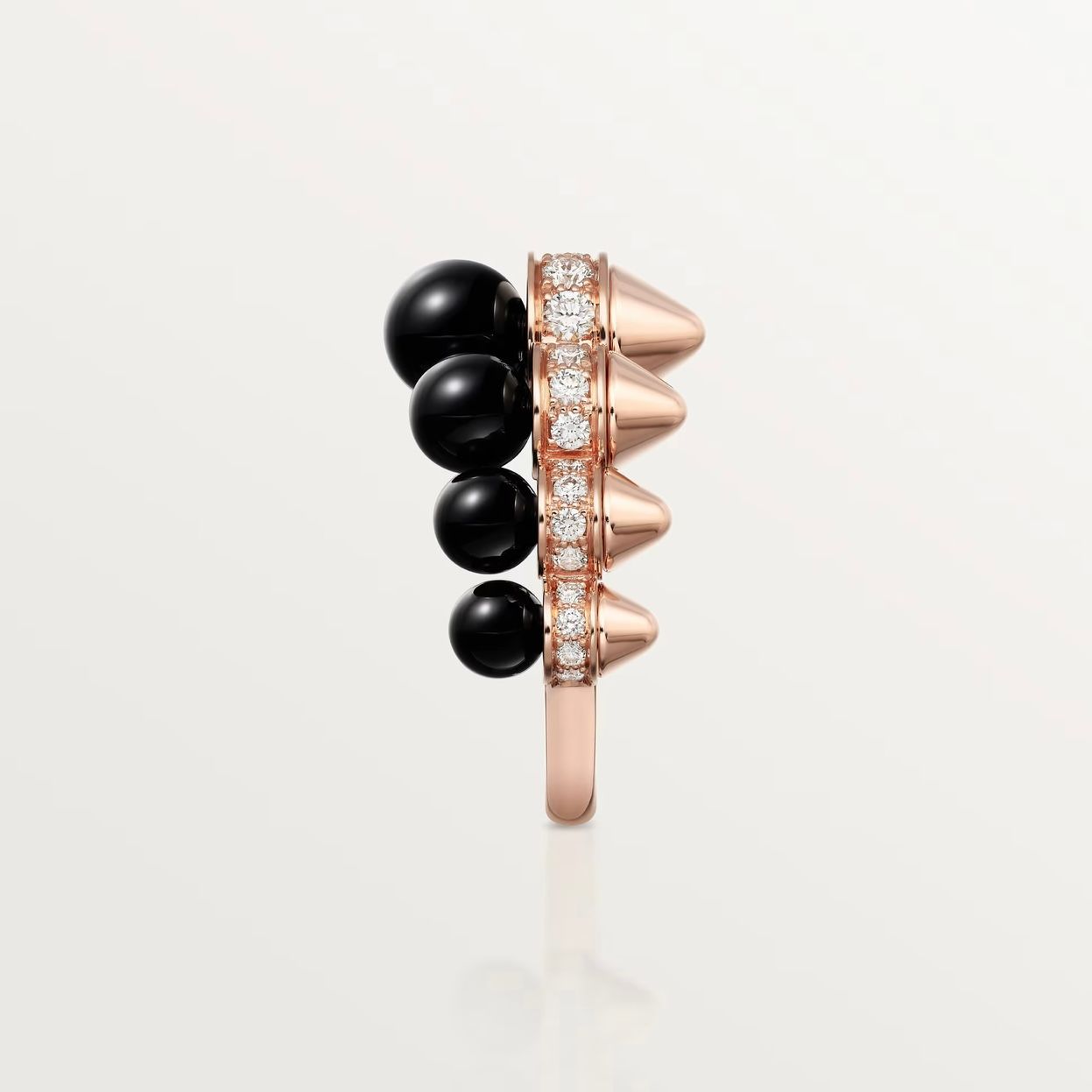 CLASH DE CARTIER RING, ONYX, EXTRA-LARGE MODEL, DIAMONDS
