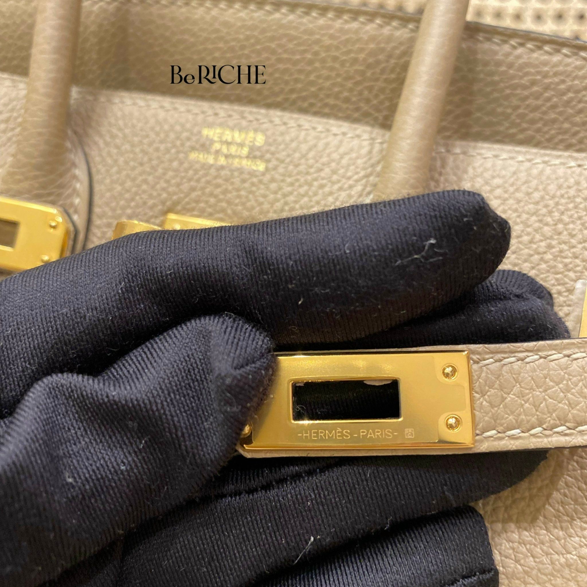 Birkin B25 Togo Trench GHW