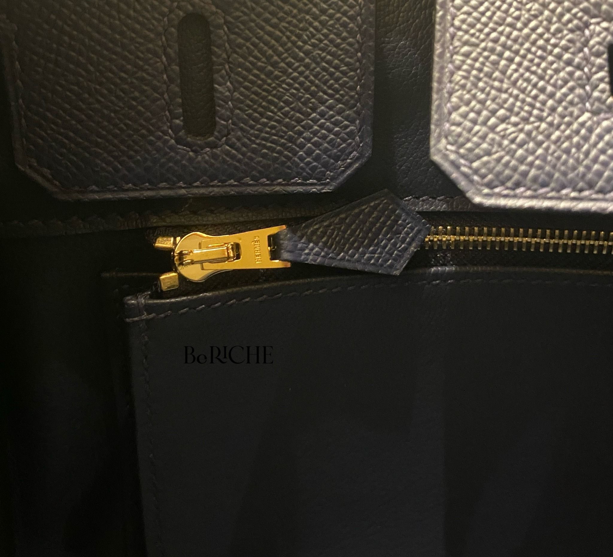Birkin B25 Epsom Blue Sapphire GHW