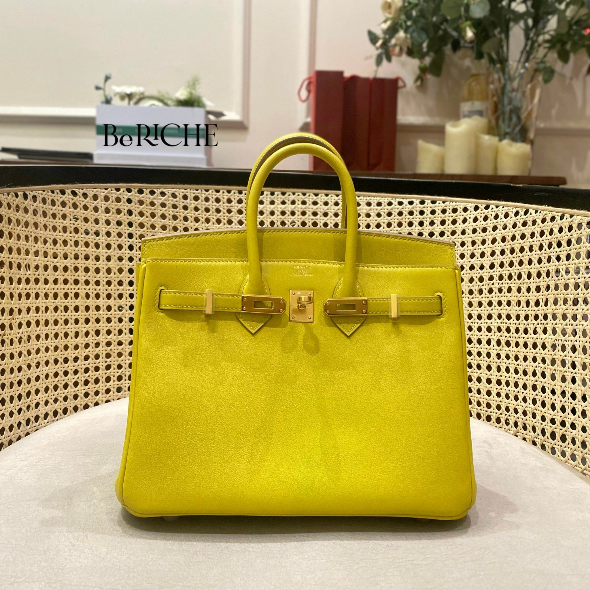 Birkin B25 Swift Lime GHW