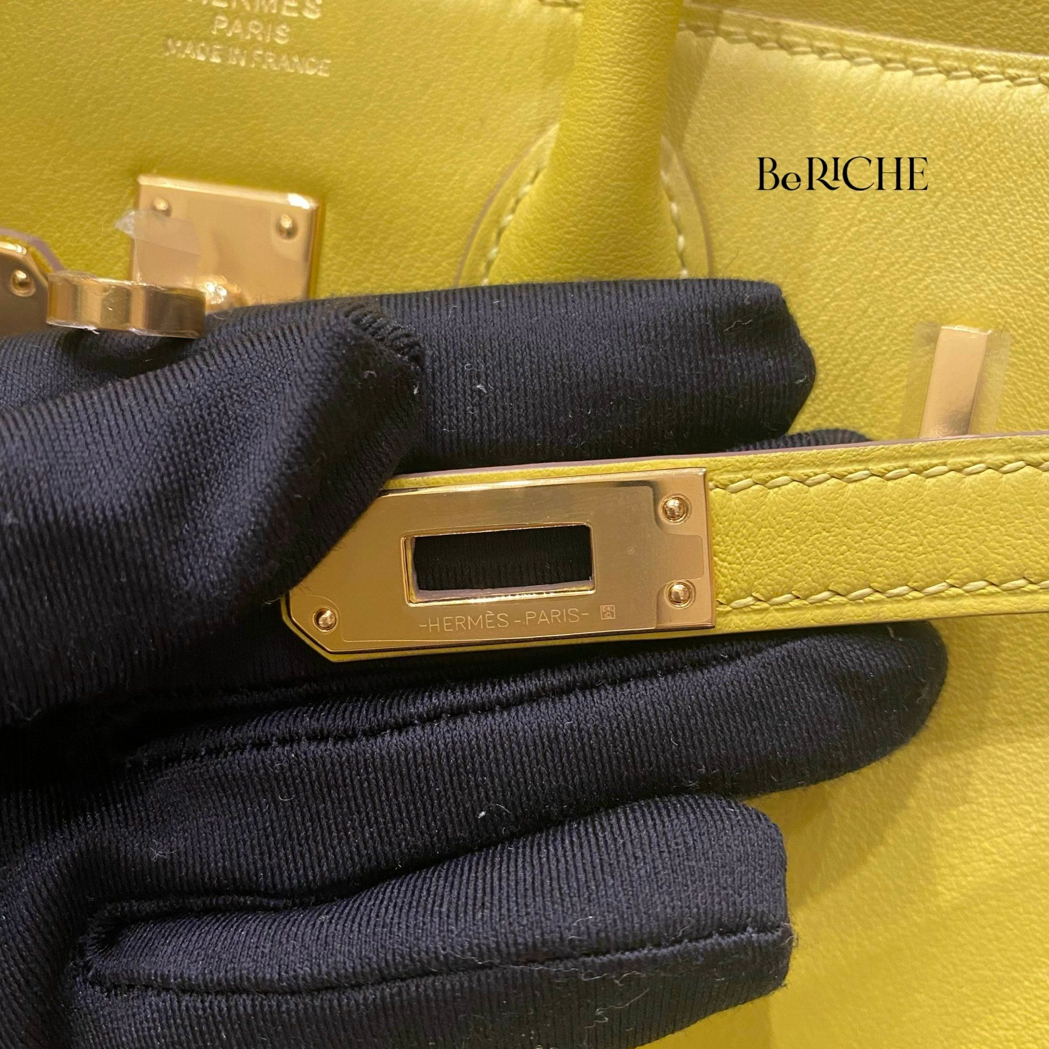 Birkin B25 Swift Lime GHW
