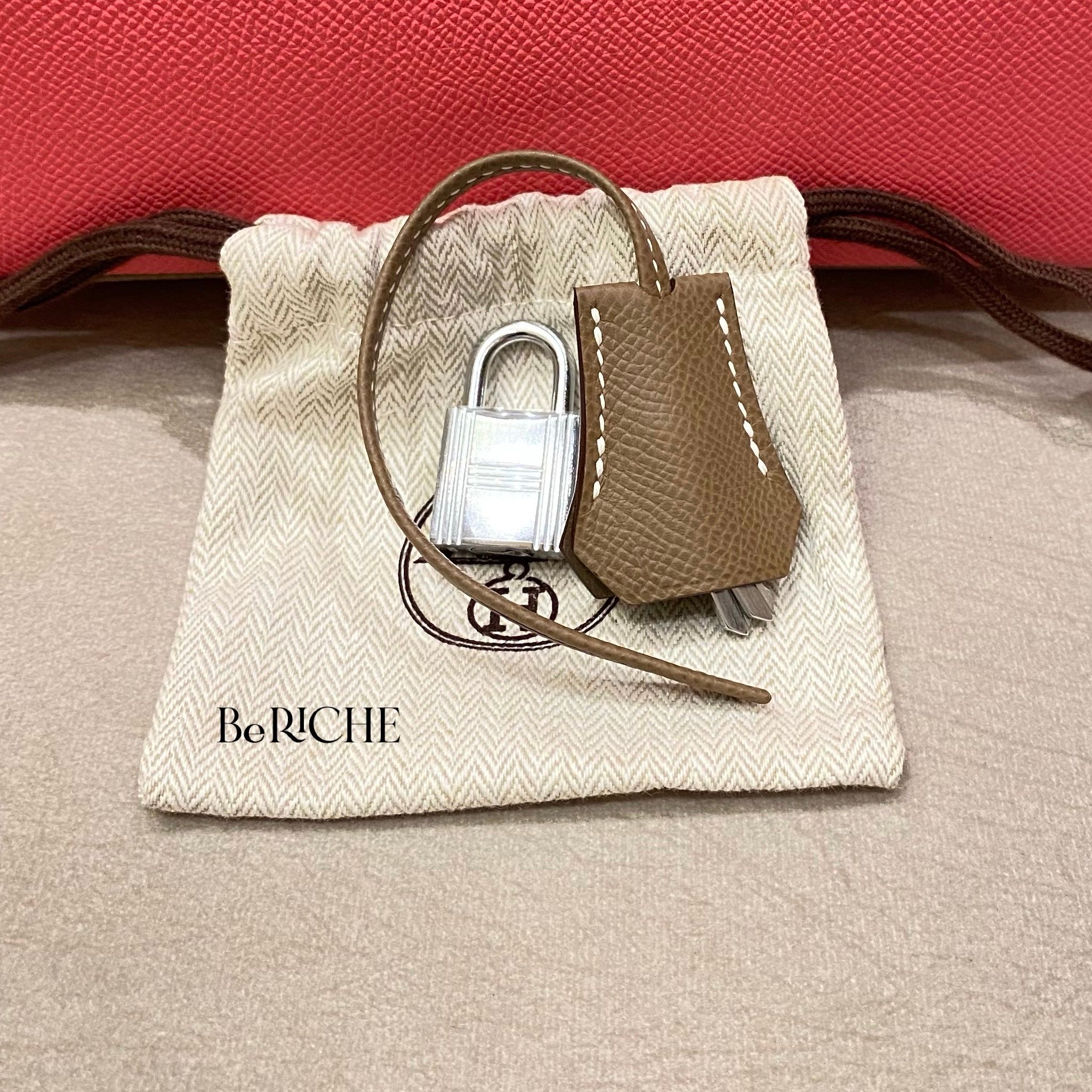 Birkin Hss B25 Epsom Bicolor Rose Azalea/ Etoupe Brushed PHW