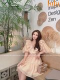  Đầm baby doll trơn phong cách công chúa - Lola Vietnam 