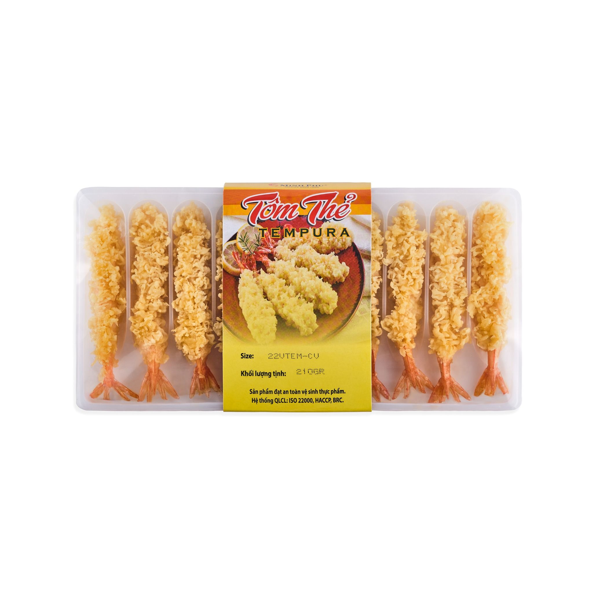 Tôm Thẻ Tempura - VM TEMPURA - 210g - Khay 10 Con