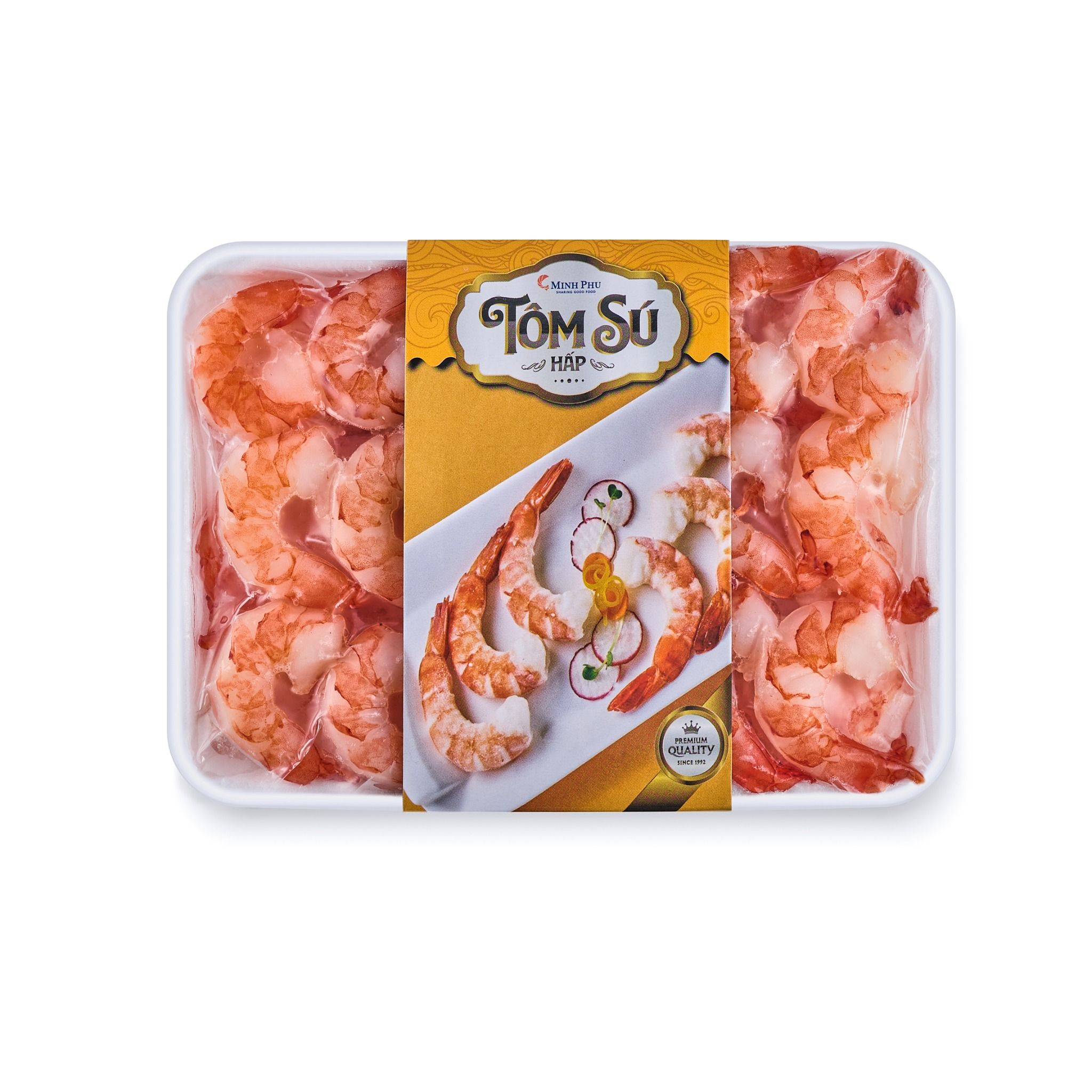 Tôm Sú Thịt Hấp - BT C. PD - Size 51/60 - Khay 300g