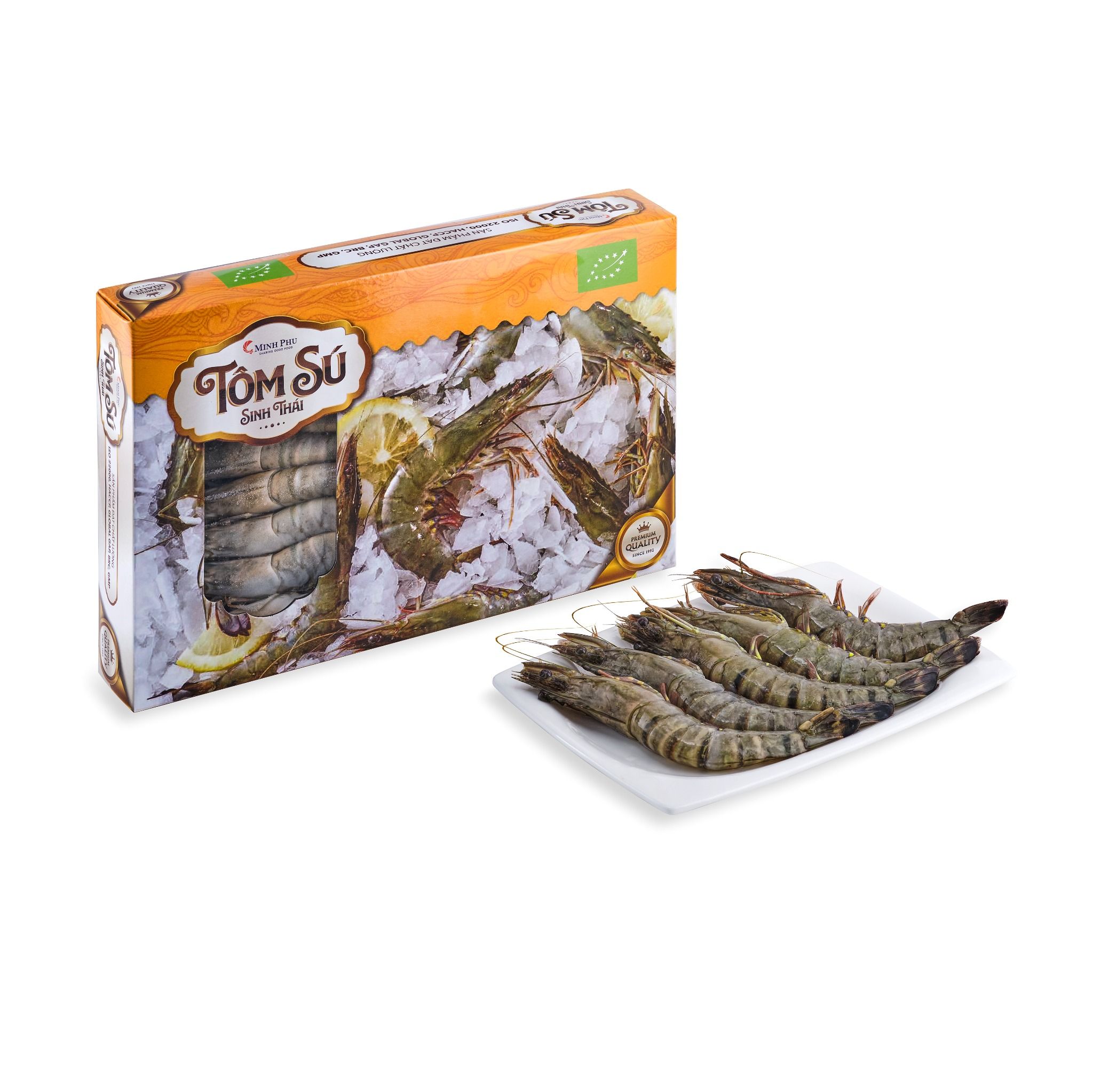 Tôm Sú Sinh Thái - BT R. HOSO - Size 51/55 - Hộp 1kg