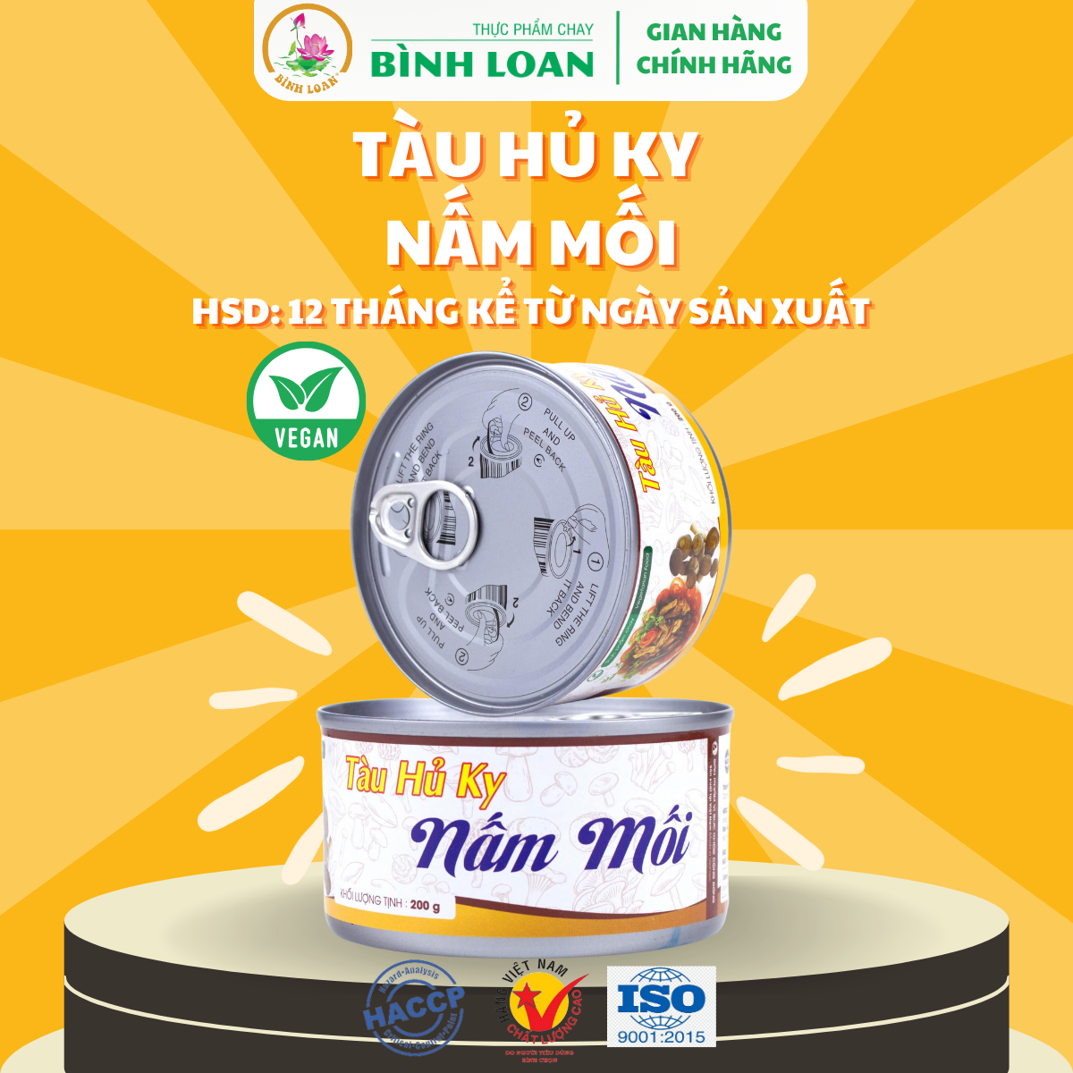 TÀU HỦ KY NẤM MỐI - 1 Thùng (24 hộp)