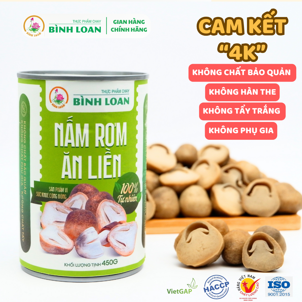 NẤM RƠM ĂN LIỀN - 450 Gram