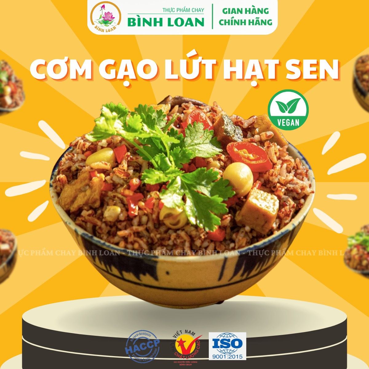 CƠM GẠO LỨT HẠT SEN - 1 Thùng (24 hộp)