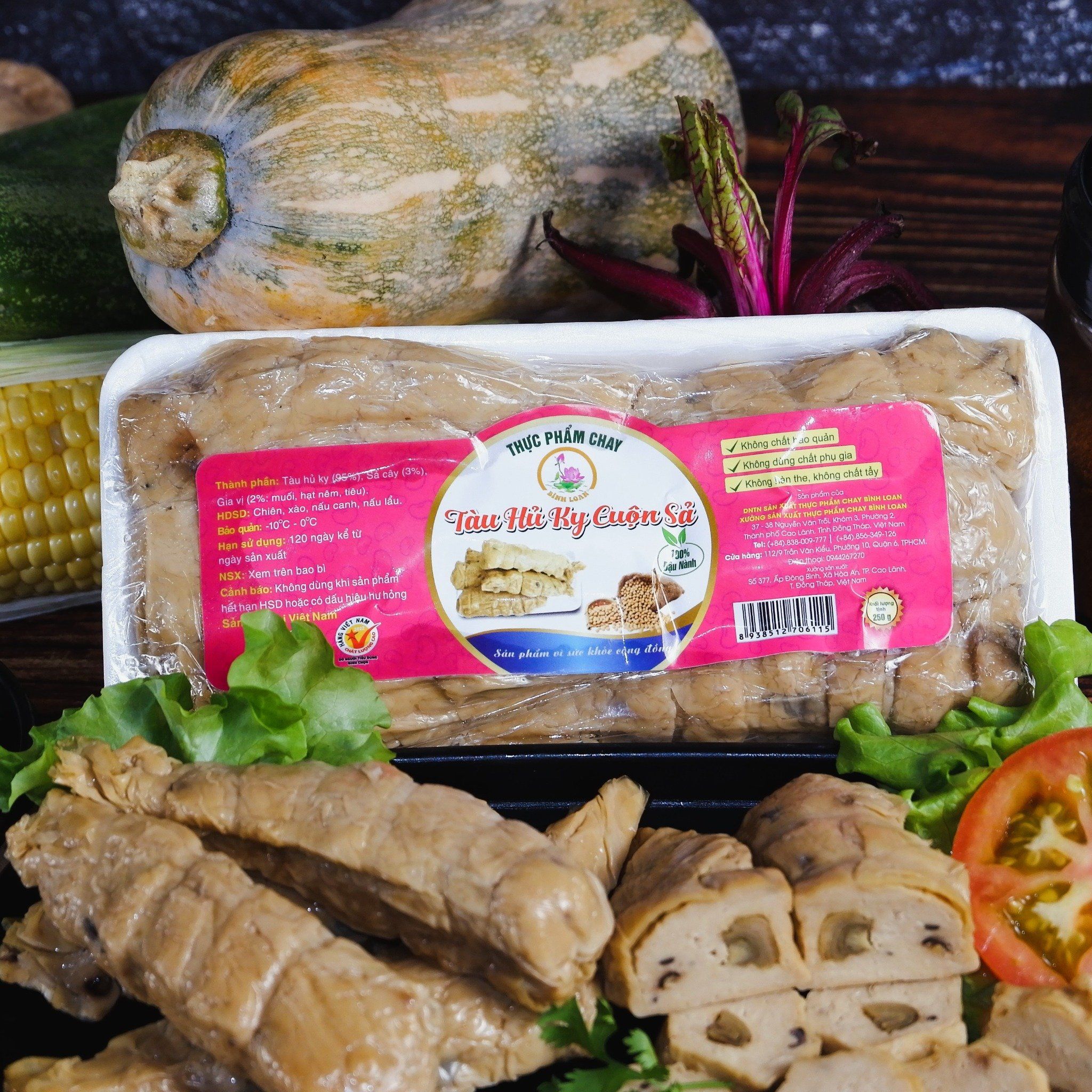 TÀU HỦ KY CUỘN SẢ - 250 Gram
