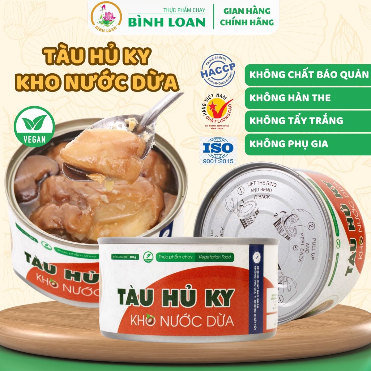 TÀU HỦ KY KHO NƯỚC DỪA - 1 Thùng (24 hộp)