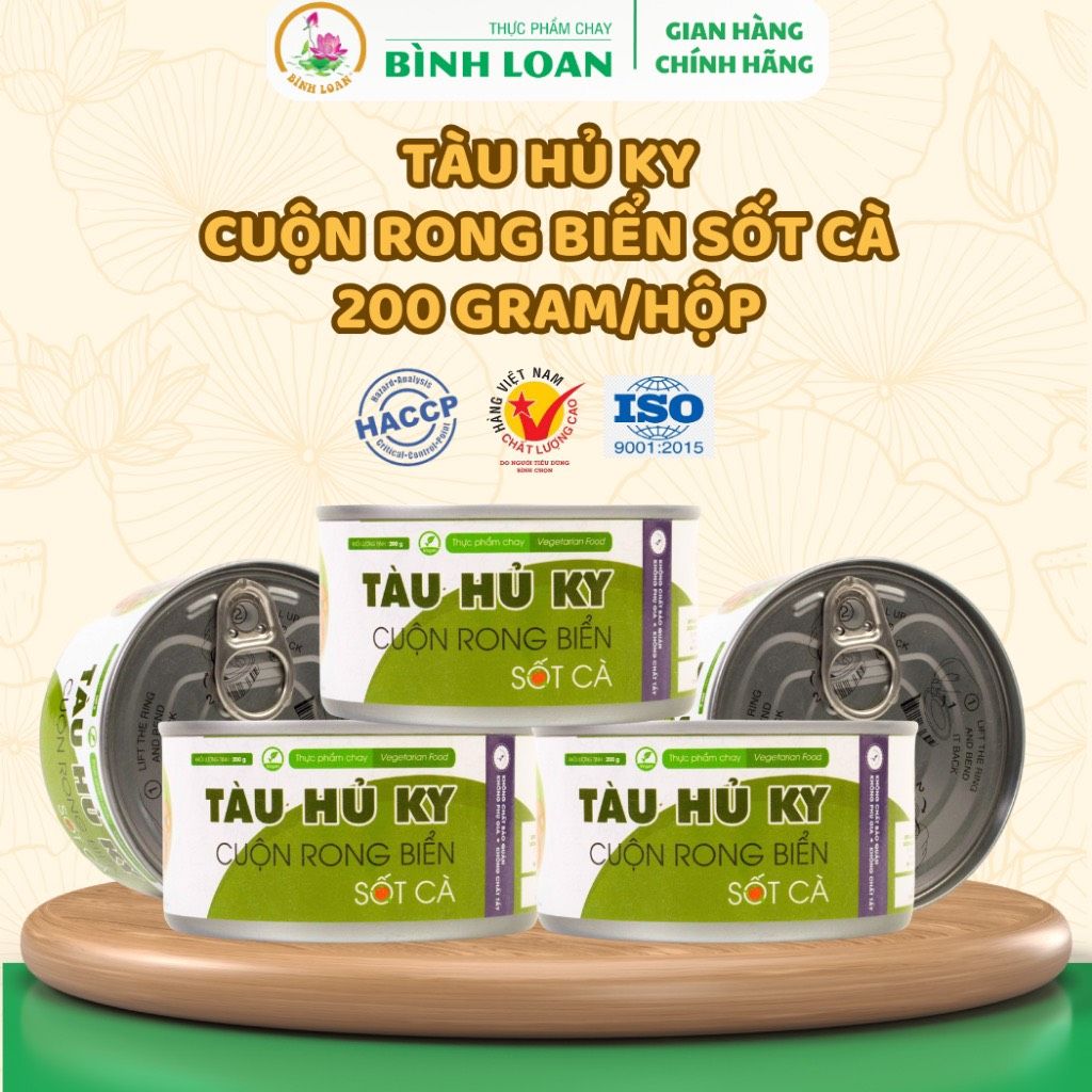 TÀU HỦ KY CUỘN RONG BIỂN SỐT CÀ - 1 Thùng (24 hộp)