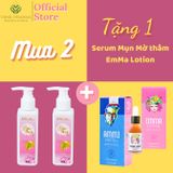  Combo Dung dịch vệ sinh Rose Merry 120ml, Sữa tắm sáng da Natura Sweet 300ml tặng serum mụn EMMA LOTION 