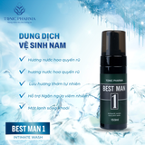  Best Man 1 - Bọt Tuyết Vệ Sinh Nam Intimate Wash Giúp Dưỡng Ẩm, Chăm sóc vùng da nhạy cảm, hương nước hoa 150ml 