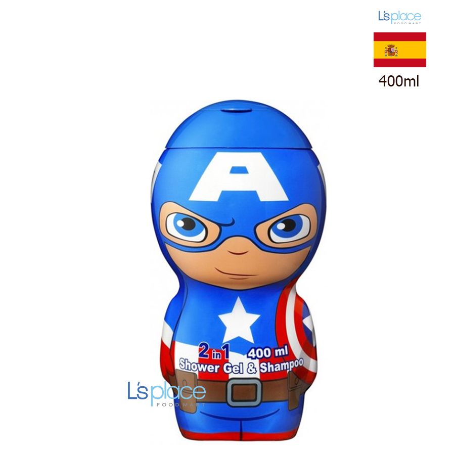 Air-val Tắm gội trẻ em 2 trong 1 hình Capitan America 2D