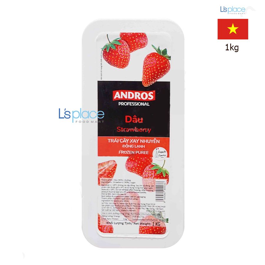 Andros Dâu đông lạnh xay nhuyễn