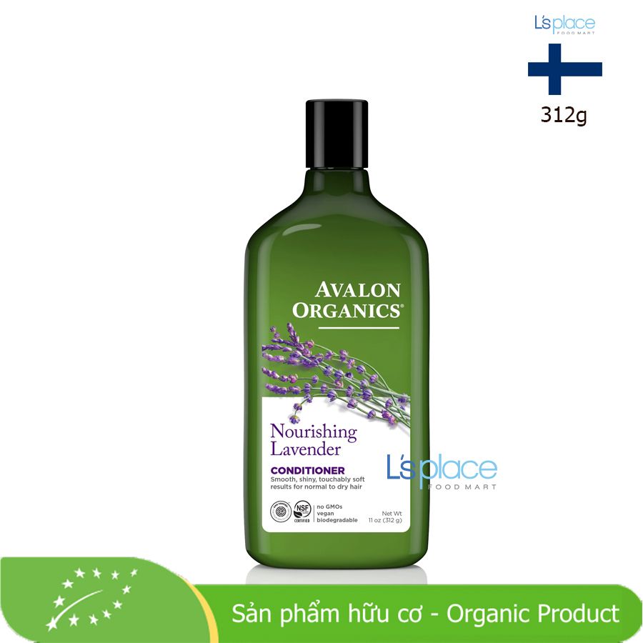 Avalon Organics Dầu xả hữu cơ oải hương