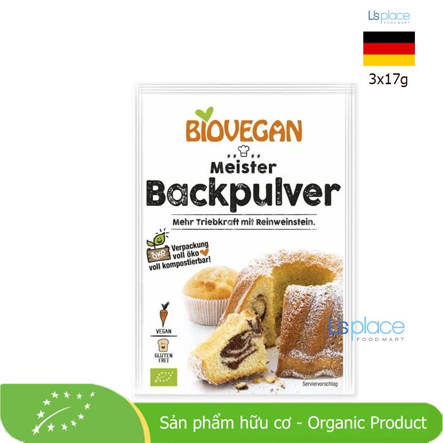 Biovegan Bột nở hữu cơ