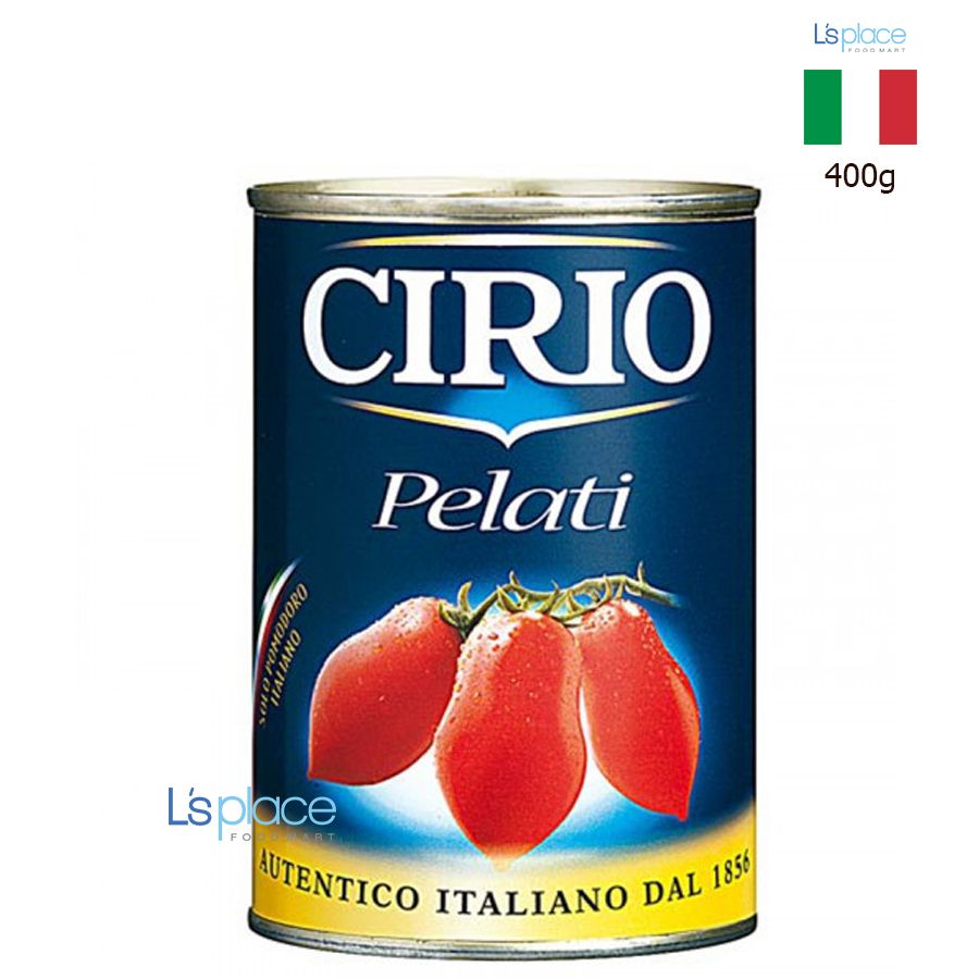 Cirio cà chua nguyên quả bóc vỏ pelati
