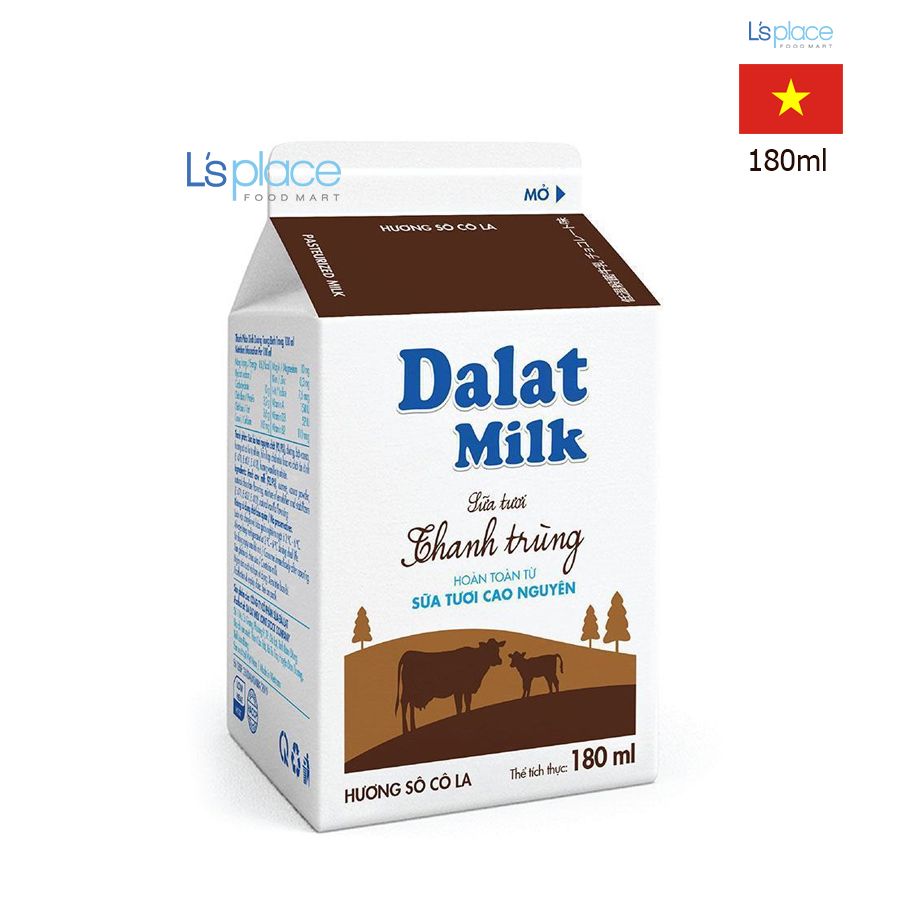 Dalat Milk Sữa tươi thanh trùng socola hộp nhỏ