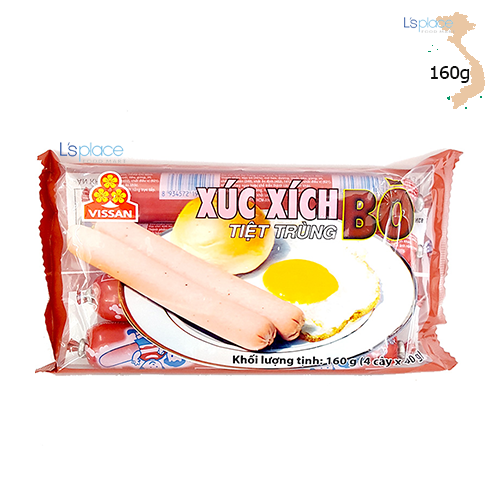 Vissan Xúc Xích Bò Tiệt Trùng