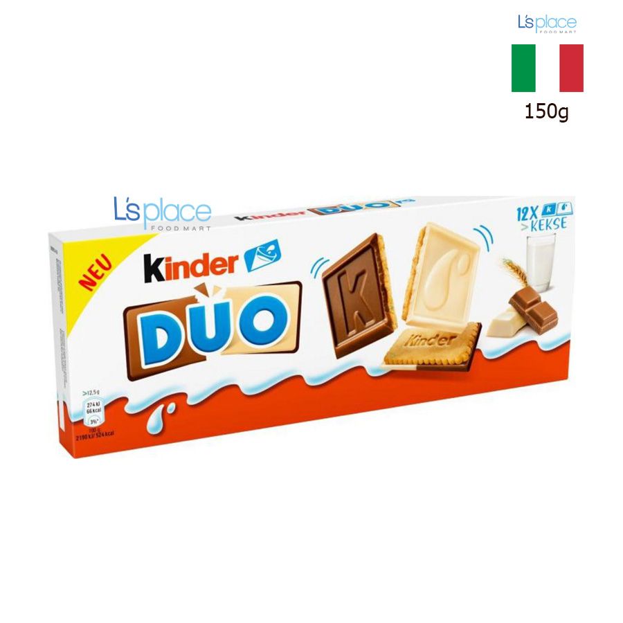 Kinder Duo Bánh quy cacao và sữa