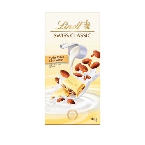 Lindt Socola Thụy Sĩ trắng với vụn hạnh nhân giòn