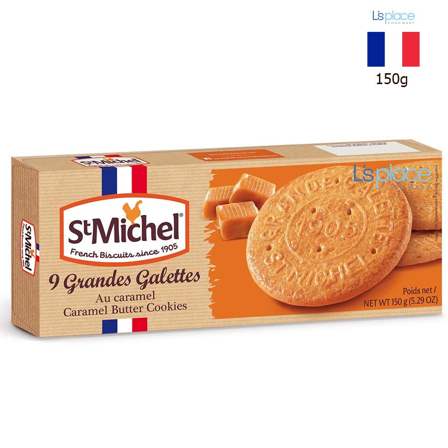 St Michel Grande Galette bánh quy bơ vị caramel