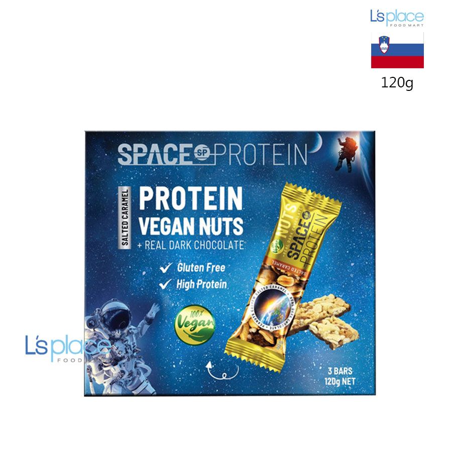 Space Protein Hộp thanh thuần chay vị caramen muối