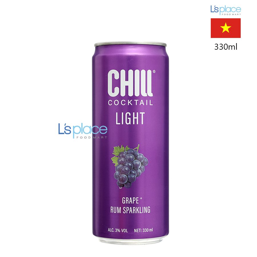 Chill Cocktail Light Vị Rum và nho