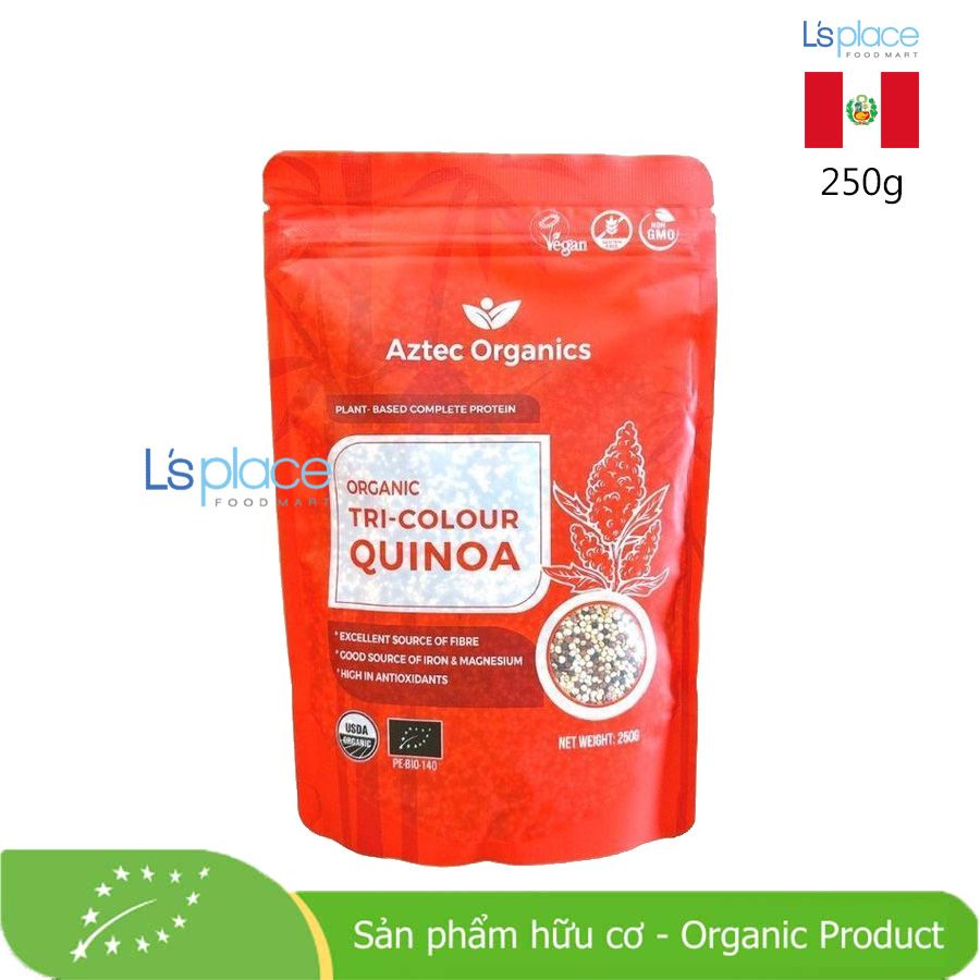 Aztec Organics hạt Quinoa 3 màu hữu cơ
