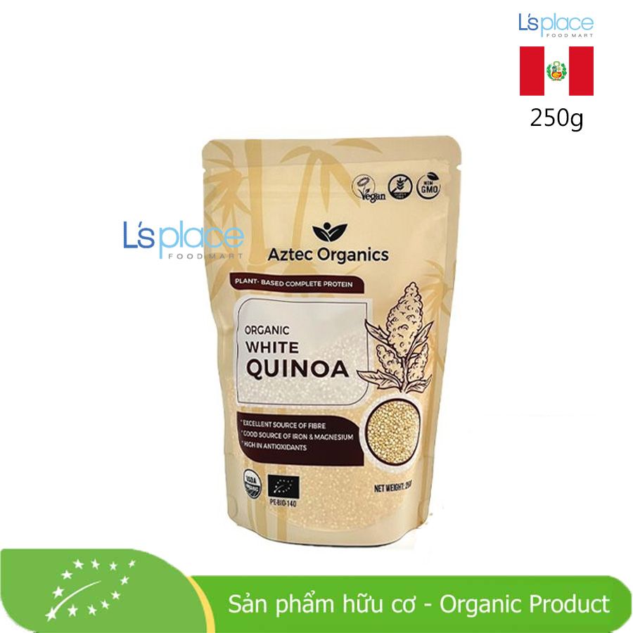 Aztec Organics hạt Quinoa trắng hữu cơ