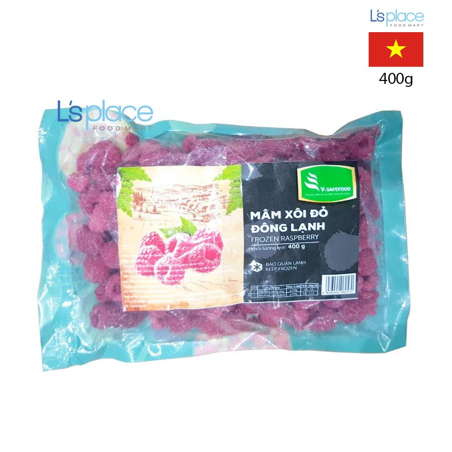 V-Safefood Mâm xôi đỏ đông lạnh gói nhỏ