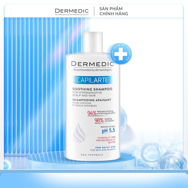 Dầu gội ngăn rụng tóc cho da nhạy cảm - CAPILARTE SOOTHING SHAMPOO FOR HYPERSENSITIVE SCALP AND HAIR 300ML