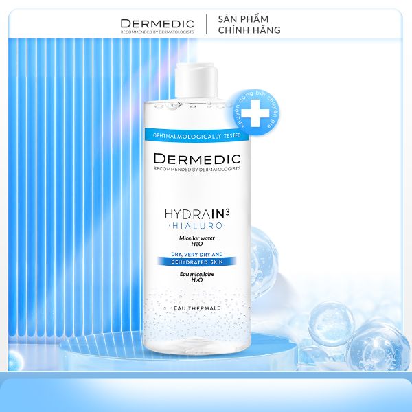 HYDRAIN3 Micellar Water H2O 500ml - Nước tẩy trang dành cho da khô và da mất nước