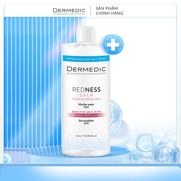 REDNESS Micellar Water - Nước tẩy trang dành cho da nhạy cảm, mẩn đỏ 500ml