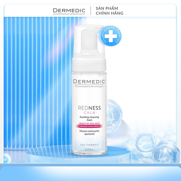 REDNESS Soothing Cleansing Foam - Bọt rửa mặt sạch sâu dành cho da nhạy cảm, kích ứng 150ml