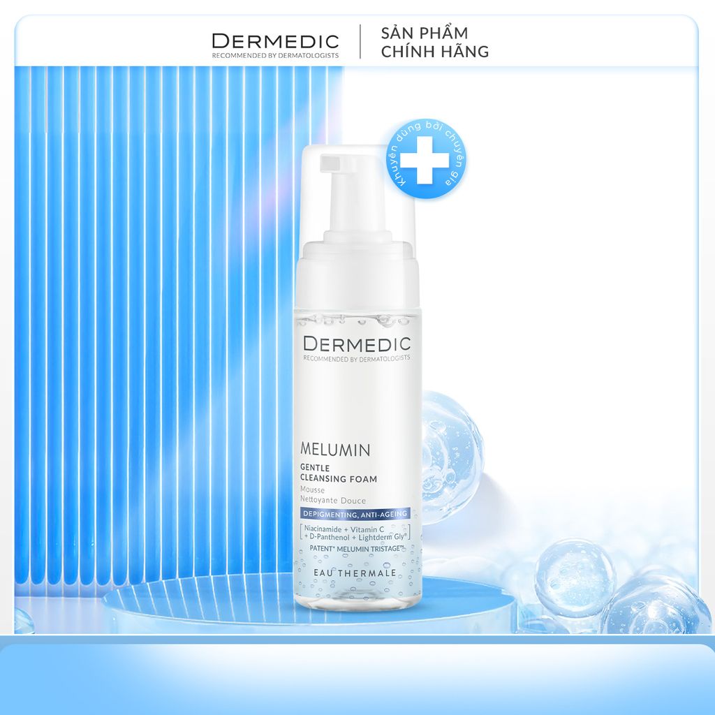 MELUMIN Gentle cleansing foam 170 ml - Sữa rửa mặt dạng bọt làm sạch nhẹ nhàng và hỗ trợ làm sáng da