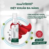  Dung Dịch Khử Mùi Diệt Khuẩn Giày dép, nón bảo hiểm Nano Areiwa - chai xịt 60ml - Không hóa chất - An toàn với trẻ nhỏ 