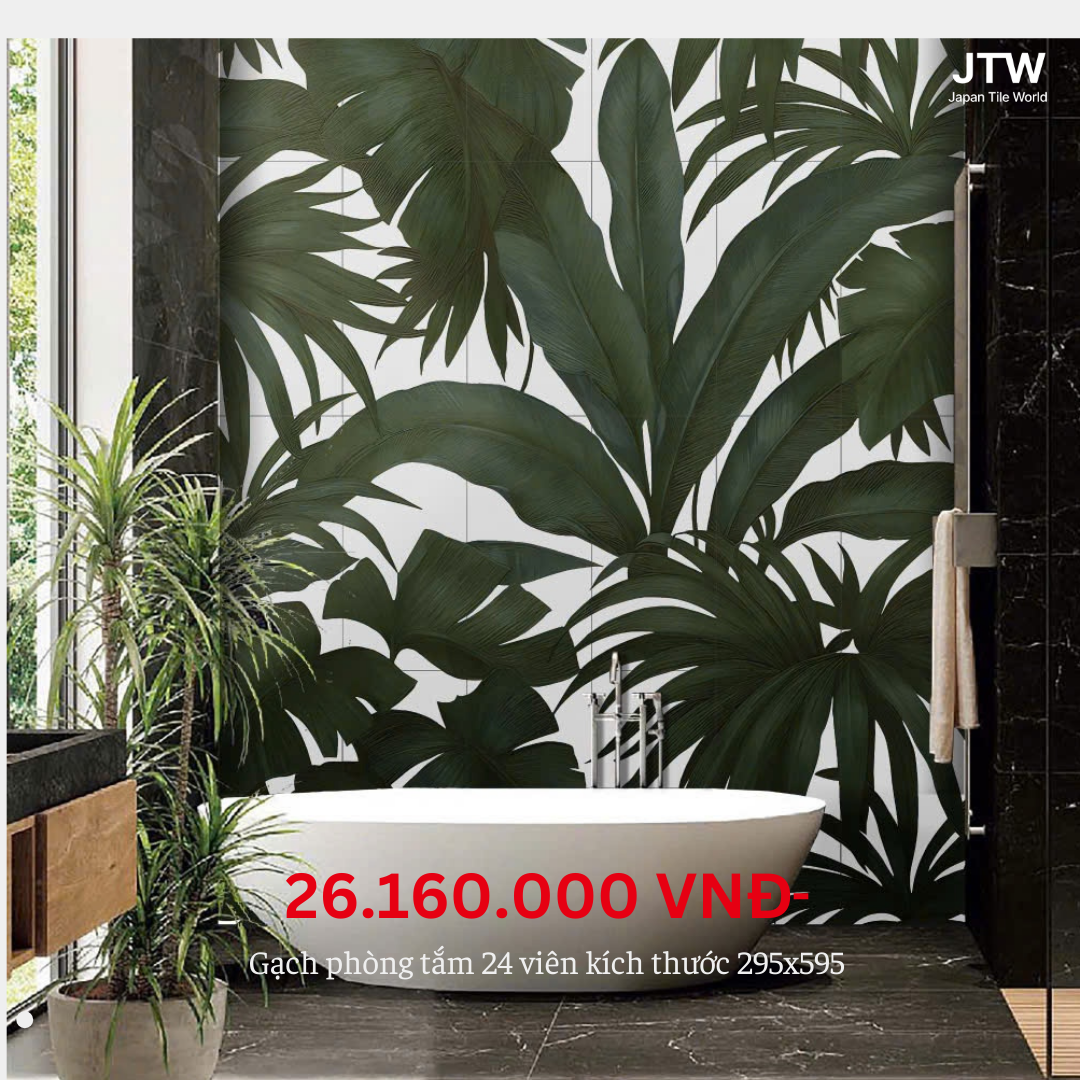 Gạch In Cao Cấp Nhật Bản - Họa Tiết Tropical Leaves
