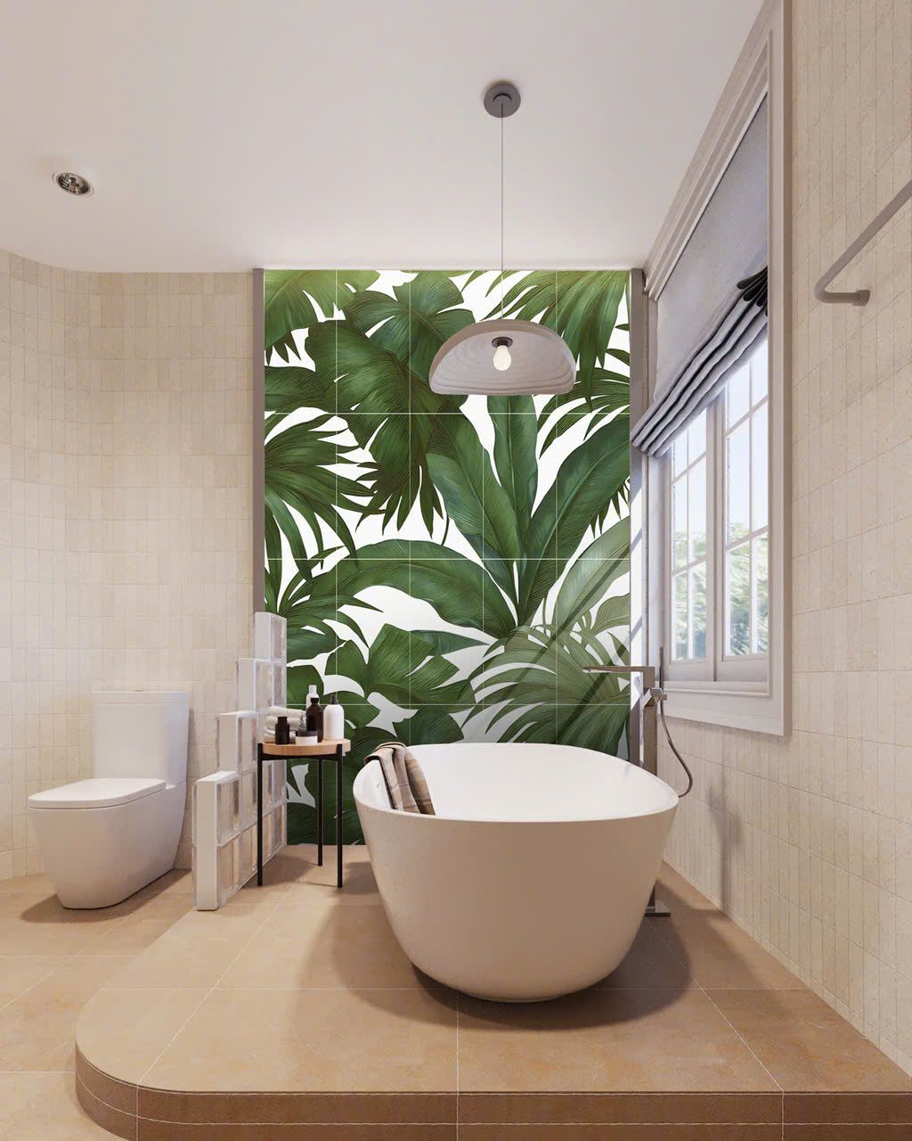Gạch In Cao Cấp Nhật Bản - Họa Tiết Tropical Leaves