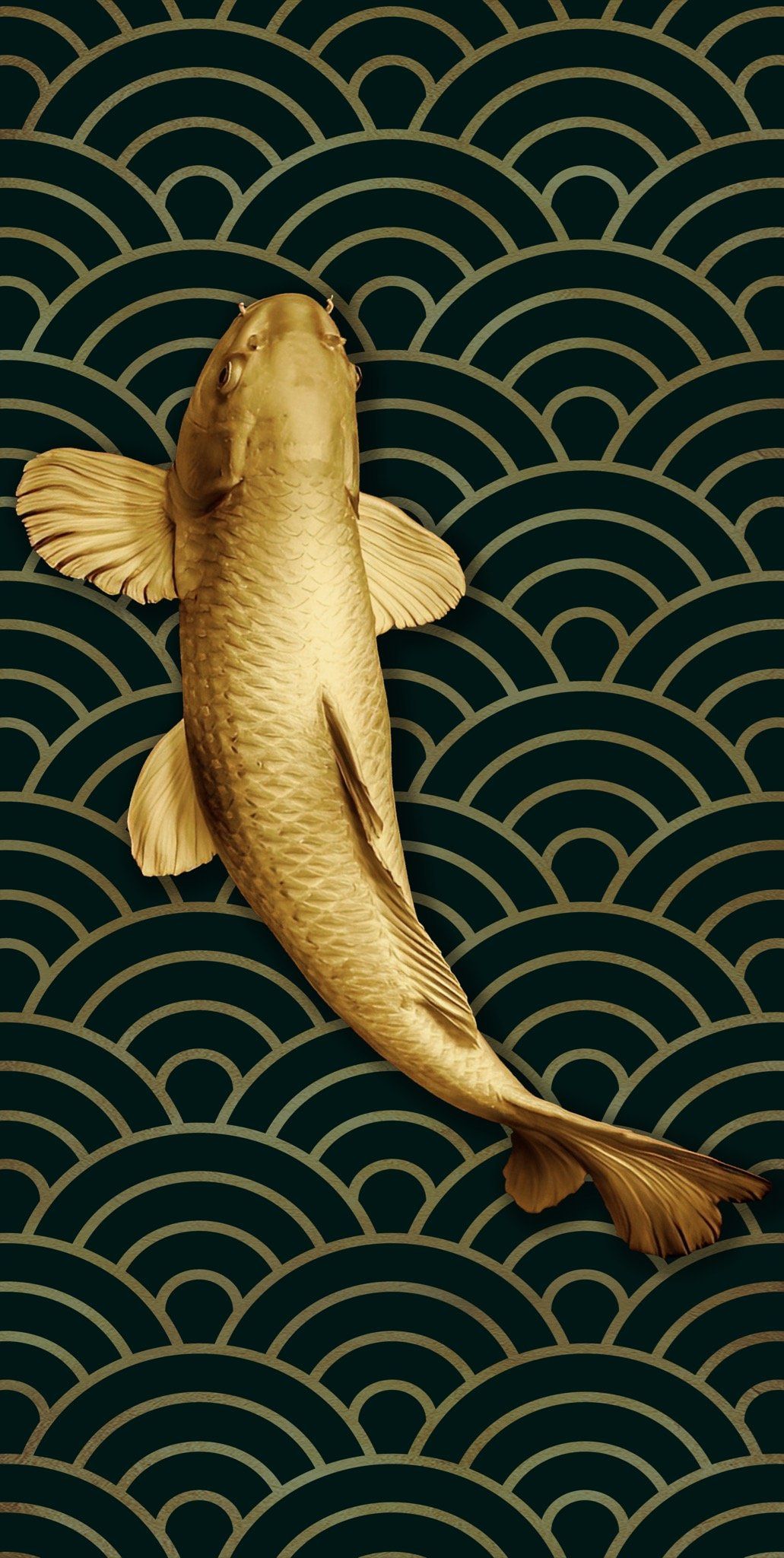Gạch in hoạ tiết GOLDEN KOI FISH